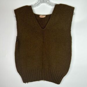 Vintage American Red Cross WWII Sweater Vest Size S/M